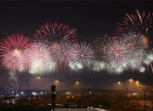 陇西县焰火晚会